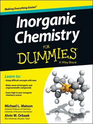 cover image of Inorganic Chemistry For Dummies
